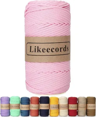 Produktbild von Famanu Makramee-Garn 4mm x 130m - Elastisches Polyester für DIY-Projekte