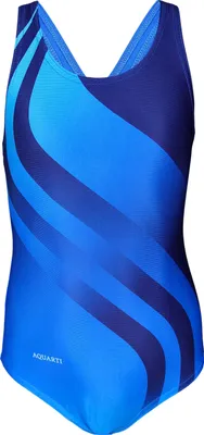 Produktbild von Aquarti Mädchen Badeanzug – Chlorresistenter Sport Badeanzug Mädchen mit Muscleback, Farbe: EP2305 Blau Türkis, Größe: 146