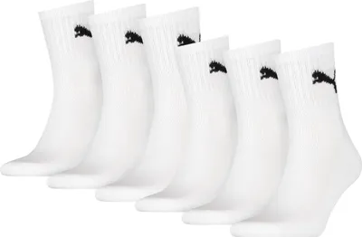 Produktbild von 6 Paar Uni Puma Short Crew Sportsocken in Weiß Größe 39-42