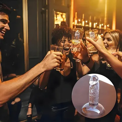 Immagine prodotto di Stampo in silicone per cubetti di ghiaccio con coperchio, ideale per il congelatore, con forme divertenti per cocktail, whisky, caffè, a forma di banana nera