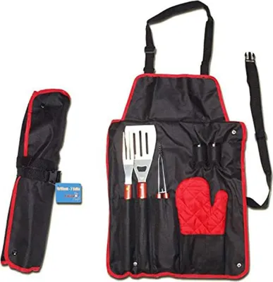 Produktbild von Grill Set mit Schürze , 59 x 43 cm, 7 Teilig