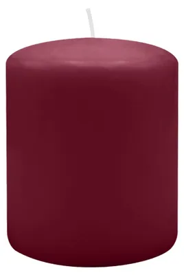 Produktbild von Stumpenkerzen 100 x Ø 80 mm, Bordeaux, 8 Stück
