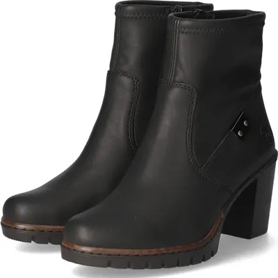 Produktbild von Rieker Stiefeletten Damen Kunstleder Schwarz Größe: 41