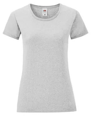 Obrázok produktu pre Fruit of the Loom – Dámske tričko „Iconic 150“ FK2354 (L) (šedá melírovaná)