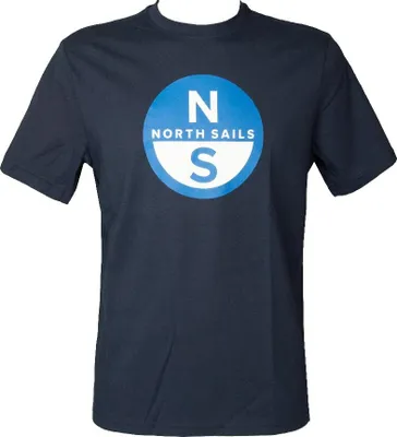 Produktbild von NORTH SAILS Herren-T-Shirt mit Rundhalsausschnitt und kurzen Ärmeln, Baumwoll-T-Shirt mit Aufdruck, Artikel 692972, Basic-T-Shirt mit kurzen Ärmeln, IT XXL - EU XL - USA XL, Cotone 100%