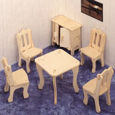 Produktbild von WOODEN TOY , WCK 3D puzzle Esszimmer