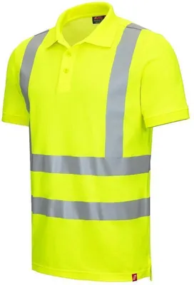 Produktbild von NITRAS Warnschutz Poloshirt MOTION TEX Viz Gr. 6XL gelb