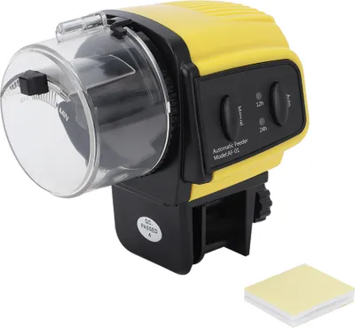 Immagine prodotto di Alimentatore digitale automatico portatile di plastica con timer per l'acquario del serbatoio dei pesci