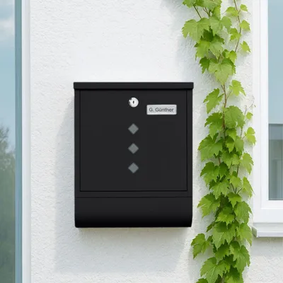 Immagine prodotto di Cassetta postale con porta giornali - Design minimalista in metallo
