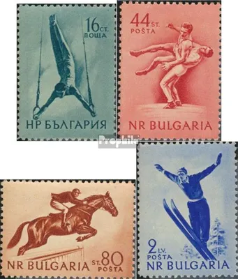Produktbild von Briefmarken Bulgarien 1954 Mi 928-931 (kompl.Ausg.) postfrisch Sportarten
