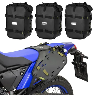 Obrázok produktu pre SCHNORR BagHub + bočné tašky, sada 3 ks, 54 l, mäkké tašky na motorku – kompatibilné s modelom Yamaha Ténéré 700