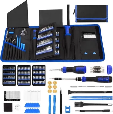 Produktbild von PromoHome® 200-teiliges Präzisionswerkzeug-Set, Magnetische Schraubendreher mit Aufbewahrungstasche