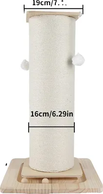 Zdjęcie produktu dla Drapak dla kotów, wyjątkowo wysoka konstrukcja, trwała konstrukcja, wysokość 60 cm