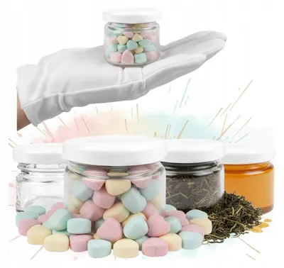 Imagen del producto de Bimberek, juego de 5 vasos de vidrio de 40 ml, ideales para regalos de boda o bautizo
