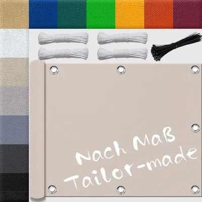 Obrázok produktu pre Slnečná clona, 1x3 metre, obdĺžnikový tvar, vodotesná, vhodná na terasu a balkón