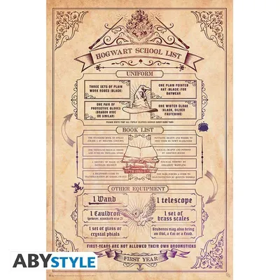Produktbild von HARRY POTTER - Schülerliste - Poster 91x61cm