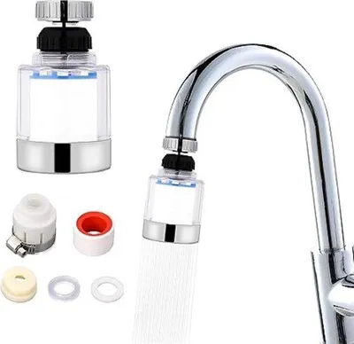 Produktbild von Famanu Wasserfilter für Küchenarmaturen - 360 Grad drehbar, umweltfreundlich