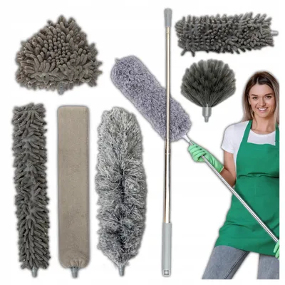Produktbild von Teleskopbürste, Staubmopp, Mikrofaser 280 cm 7-in-1 für Spinnweben