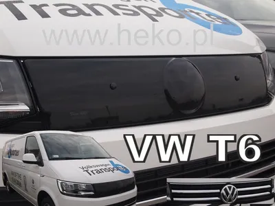 Zdjęcie produktu dla Zimowa osłona chłodnicy VW Transporter T6 / Caravelle 2015-2020 (górna, chromowana osłona)