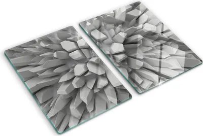Immagine prodotto di Copertura per piano cottura – Copertura per piano cottura a induzione – Piano di vetro protettivo – 2x40x52 cm – Piani di vetro protettivi per fornelli – Vetro temperato – 3D