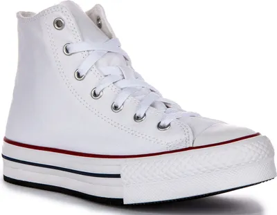Produktbild von Converse CT AS Eva Lift Hi Junior Sportschuhe mit Schnürung aus Textil Weiß – 6 UK - 39 EU - 6.5 US / White