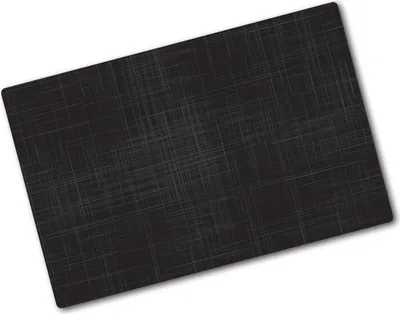 Produktbild von Tulup Glas Herdabdeckplatte - 80x52 cm - Ceranfeldabdeckung Spritzschutz Glasabdeckplatte - Einteilig - Kunst: Modern & Klassisch - Leinen Textur - Schwarz