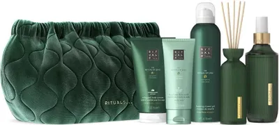 Produktbild von Rituals Jing Large Giftset Home Perfume 200ml/Body Cream 150ml/Foaming Shower Gel 200ml/Mini Fragrance Sticks 70ml/Night Hand & Foot Mask 70ml 690 ml
