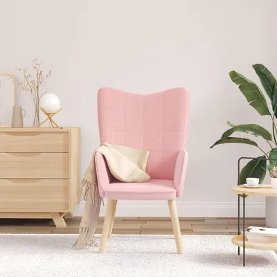 Produktbild von Rosa Sessel aus Sherpa-Stoff, 62 x 67 x 95,5 cm