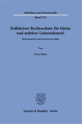 Image de Kollektiver Rechtsschutz für kleine und mittlere Unternehmen?