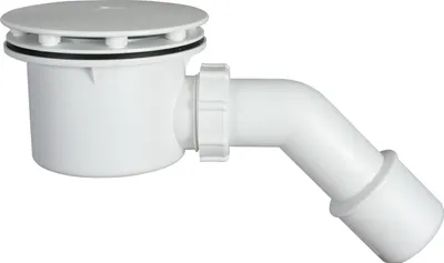 Produktbild von Duschablauf Siphon Ablaufgarnitur Abfluss Duschwanne Duschtasse Duschsiphon Ø 90 mm weiß