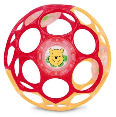 Obrázok produktu pre DISNEY BABY – WINNIE – O Ball lopta na rozvoj jemnej motoriky, červená a žltá, od 0 mesiacov