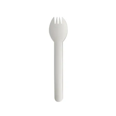Produktbild von Papstar 88240, Einweggabel, Papier, Weiß, 160 mm, 100 Stück(e)
