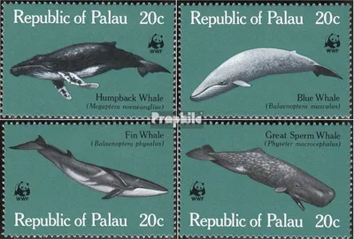 Produktbild von Briefmarken Palau-Inseln 1983 Mi 20-23 (kompl.Ausg.) postfrisch Wale