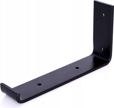 Produktbild von Schwarze Regalstütze, Regalhalterung, Wandhalterung für Regalbrett, Regalträger für Wandmontage