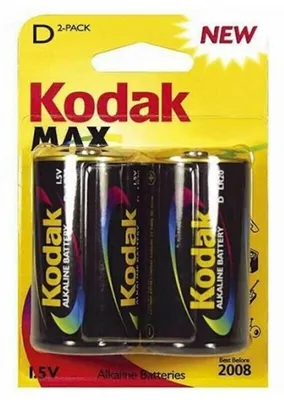Produktbild von Kodak Max Super D, Einwegbatterie, D, Alkali, 1,5 V, 2 Stück(e), 19500 mAh
