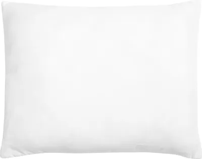 Obrázok produktu pre BELIANI Vankúš biely poťah z mikrovlákna polyesterová výplň 50 x 60 cm nízky profil spálňa