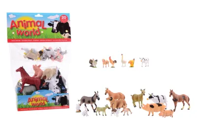 Image de Animaux dans un sac Animal World 20 pcs