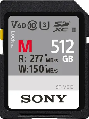 Image de SONY Carte SD SF-M 512 Go R277/W150