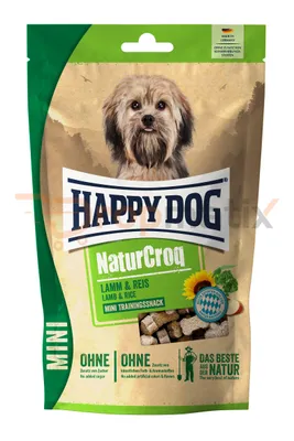 Image de Happy Dog NaturCroq Mini Snack agneau&riz 100g - 10x100g