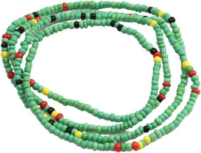 Immagine prodotto di Collana estiva realizzata a mano con perline di vetro - Collana colorata a più fili - Collana elastica - Pezzo unico