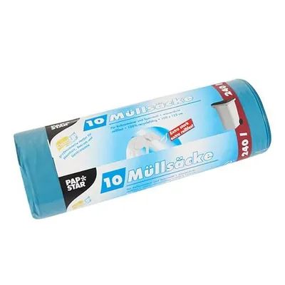 Produktbild von 60 Müllsäcke, LDPE 240 l 125 cm x 100 cm blau extra stark und extra reißfest