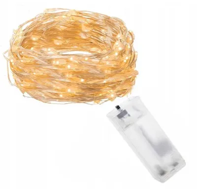 Produktbild von Drahtlichter 100 LED batteriebetrieben warmweiß 3x AA