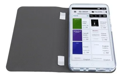 Obrázek produktu pro Čtečka elektronických knih s 5palcovým dotykovým displejem – 1 GB + 8 GB paměť – Bezdrátové čtení – Lehká čtečka – Bluetooth a FM funkce