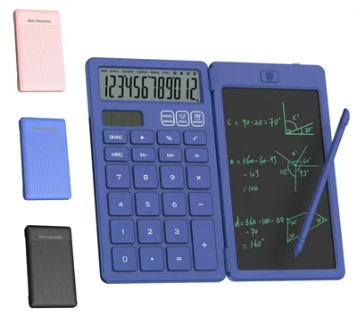 Image de Calculatrice NEWYES 2-en-1, avec de grandes touches, idéale pour une utilisation quotidienne, couleur bleue