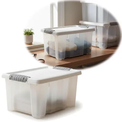 Produktbild von LS-LebenStil Stapelbox Allzweckbox 30x20x15cm mit Deckel Transportbox Stapelkiste Aufbewahrungsbox Aufbewahrungskiste Kunststoffbox