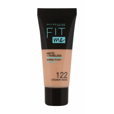 Produktbild von Maybelline Fit Me Matte & Poreless 122 Creamy Beige, Röhre, Flüssigkeit, Beige, Cream, Licht, Kühl