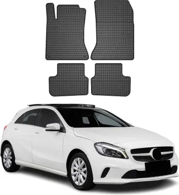 Produktbild von OMAC Gummi Fußmatten für Mercedes A Klasse W176 2012-2018 Automatten Schwarz 4x
