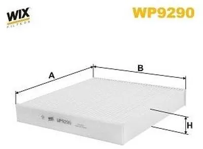 Produktbild von WIX FILTERS WP9290 Innenraumfilter Pollenfilter für TOYOTA Yaris Schrägheck (P9)