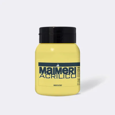 Produktbild von Acrylfarbe MAIMERI Acrilico 500 ml - Neapelgelb hell