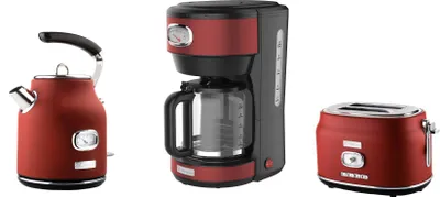 Produktbild von Westinghouse Retro Frühstücksset, 2-Schlitz Toaster Wasserkocher Kaffeemaschine
